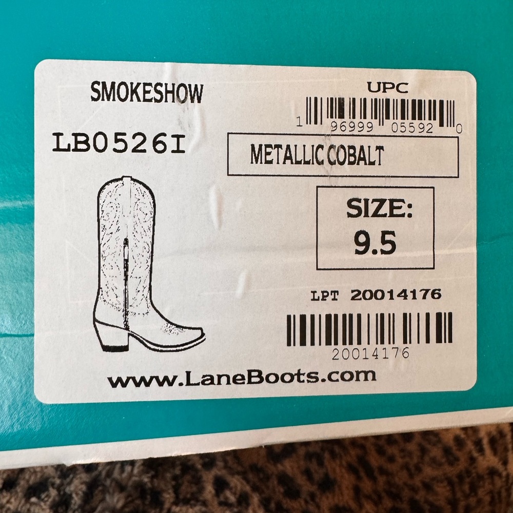 Metallic Cobalt Cowboy Boots